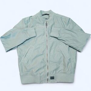 Men's Zara Light Green Bomber Jacket